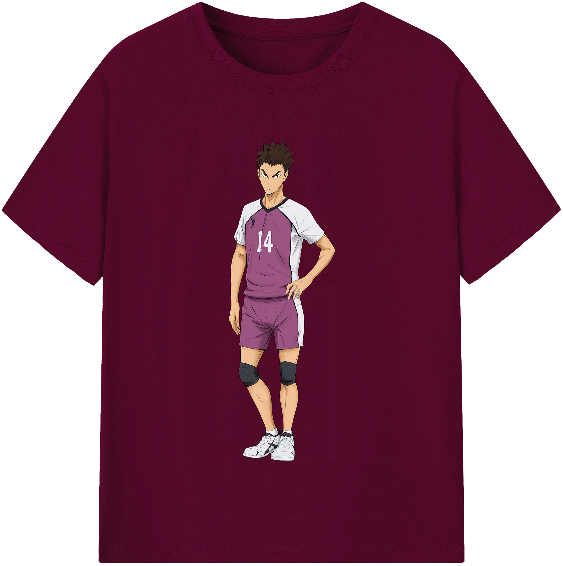 （画像用） ハイキュー!! Haikyu!! レディースカジュアルプリントTシャツ（綿100％）